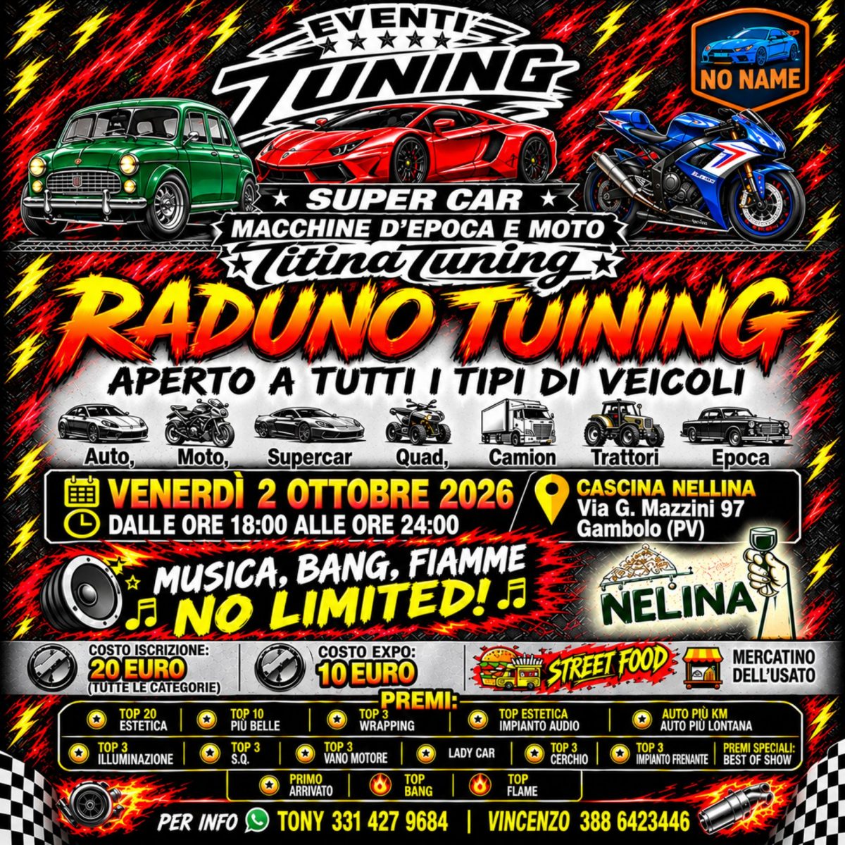 Raduno Tuning Notturno Titinatuning - Cascina Nellina