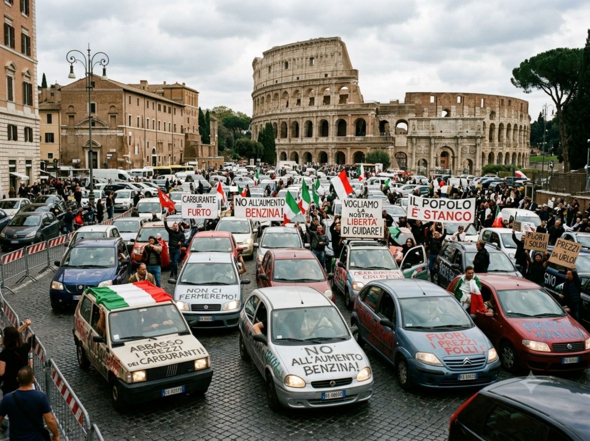 Rivoluzione! - Manifestazione contro il caro carburanti - Roma
