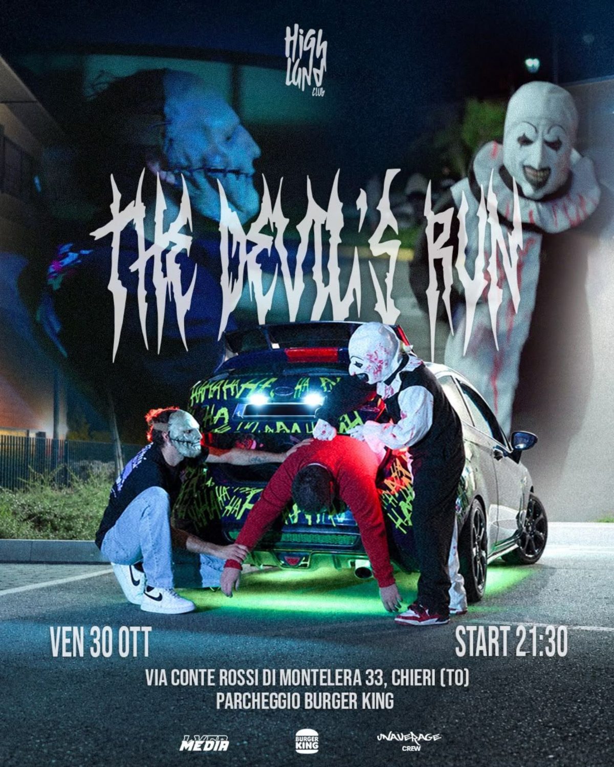 The Devil's Run - Halloween Car Meet Chieri - Raduno Statico a Chieri (TO) il venerdì 30 ottobre 2026