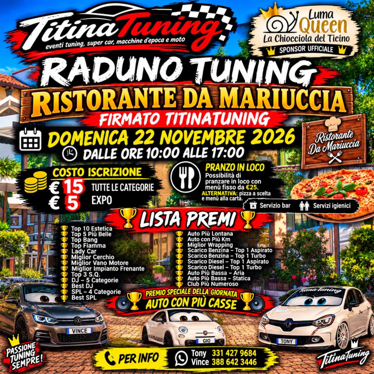 Titinatuning - Raduno Tuning a Robecchetto con Induno - Raduno Statico a Robecchetto con Induno (MI) il domenica 22 novembre 2026