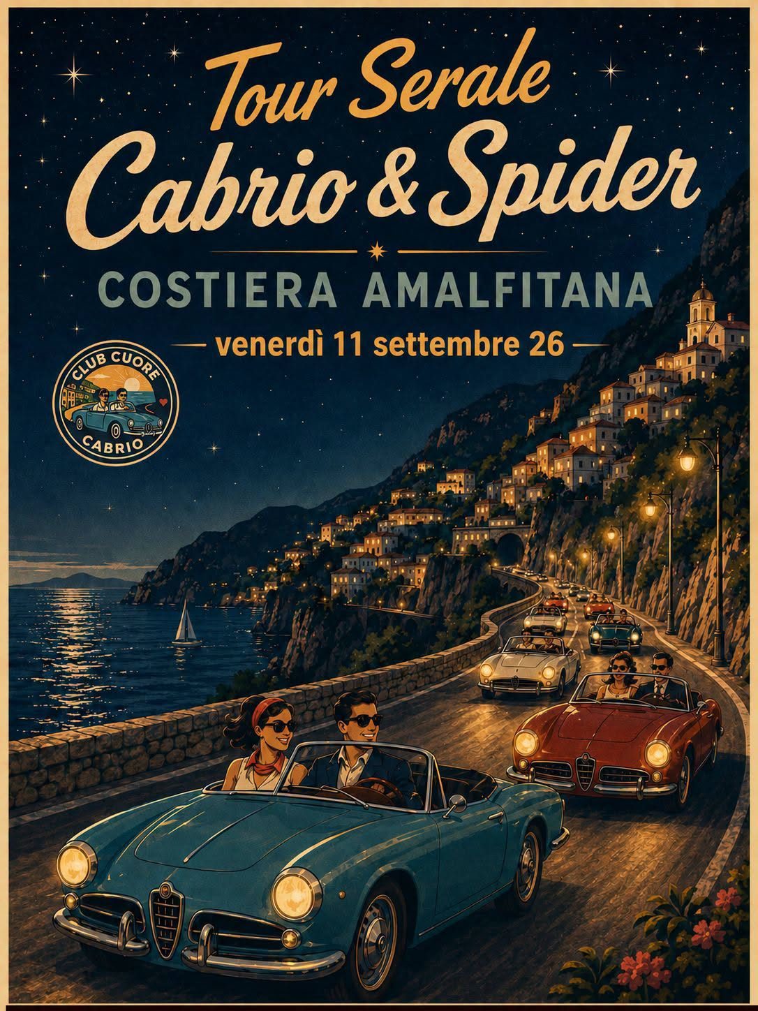Tour Serale Cabrio & Spider - Costiera Amalfitana