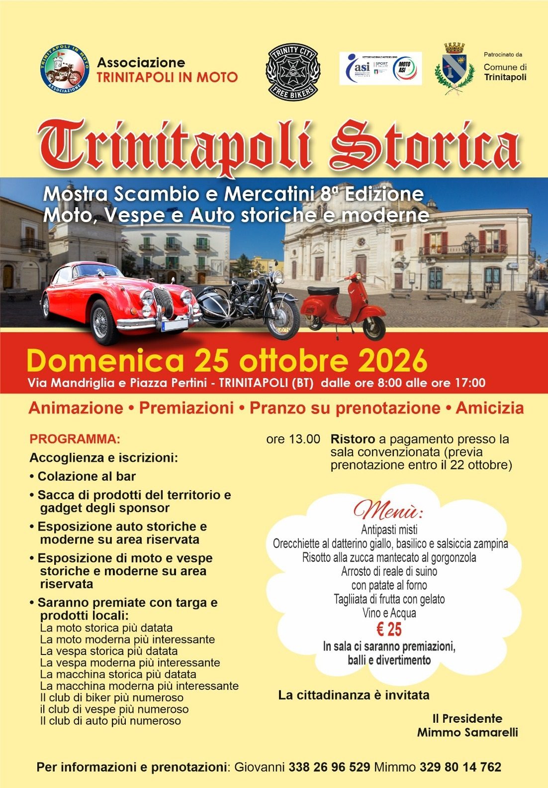 Trinitapoli Storica - Raduno Statico a Trinitapoli (BT) il domenica 25 ottobre 2026
