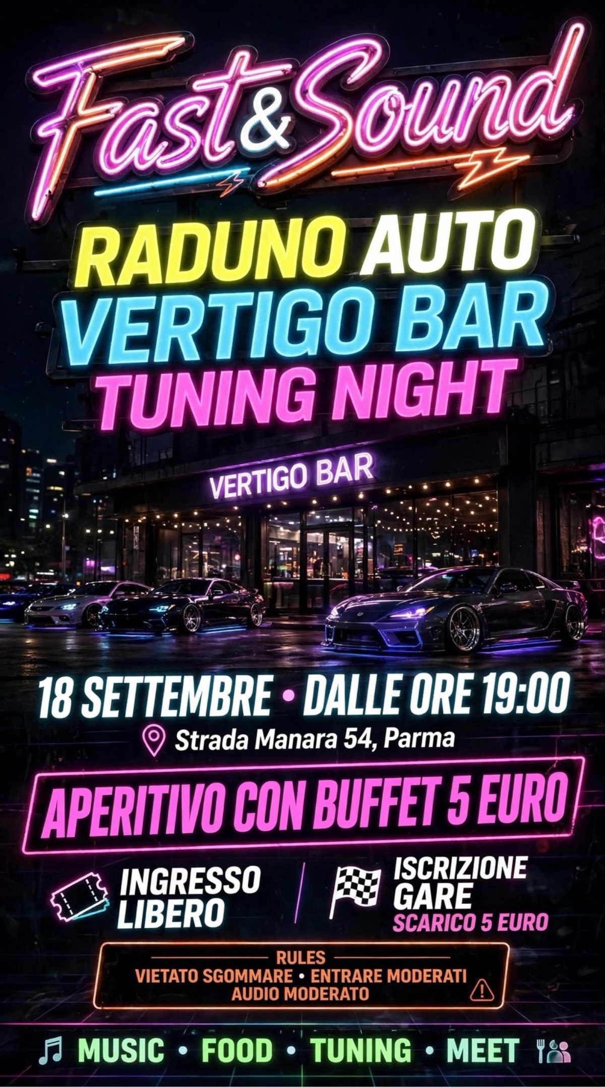 Tuning Night al Vertigo Bar - Parma