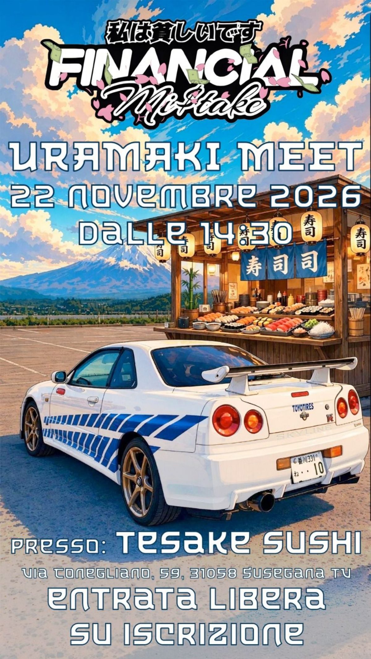 Uramaki Meet - Tesake Sushi Susegana - Raduno Statico a Susegana (TV) il domenica 22 novembre 2026
