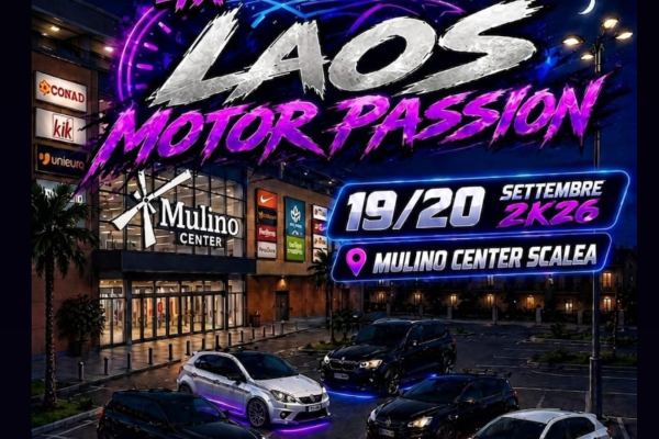 3° Laos Motor Passion - Mulino Center Scalea - Raduno Statico a Scalea (CS) il sabato 19 settembre 2026