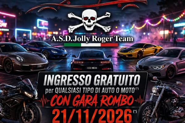 7° Jolly Roger Team Car Meet - Raduno Statico a Palestrina (RM) il sabato 21 novembre 2026