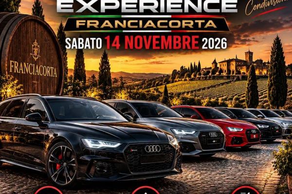 Audi Experience Franciacorta - Raduno Dinamico a Franciacorta (BS) il sabato 14 novembre 2026