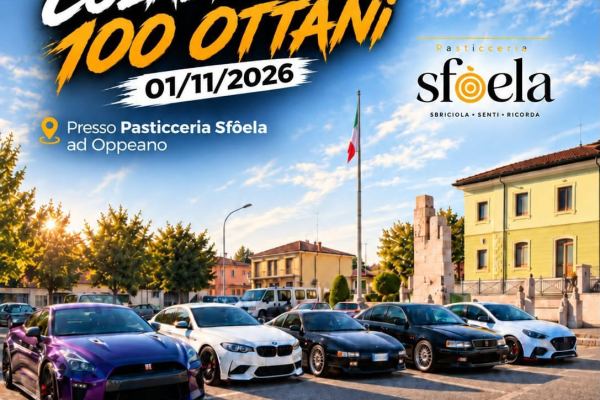 Colazione a 100 Ottani - Raduno Statico a Oppeano (VR) il domenica 1 novembre 2026