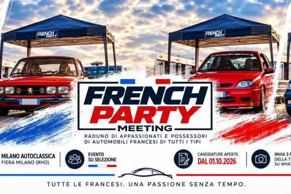 French Party Meeting - Raduno Statico a Rho (MI) il sabato 21 novembre 2026