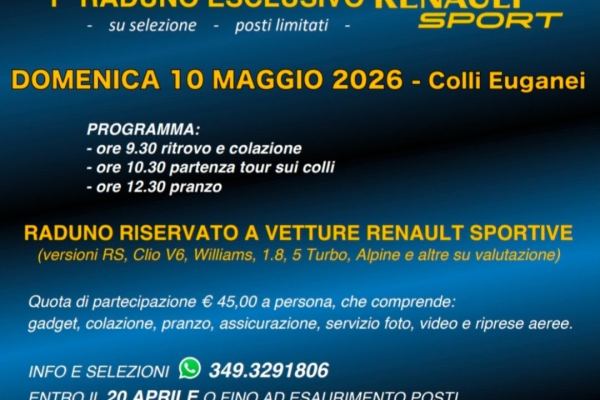 1° Raduno Esclusivo Renault Sport