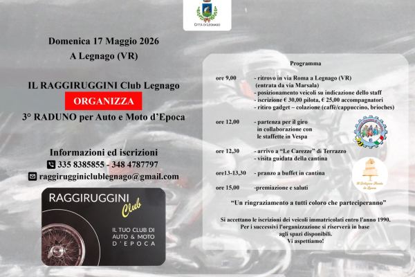Raduno auto e moto storiche Legnago (VR)