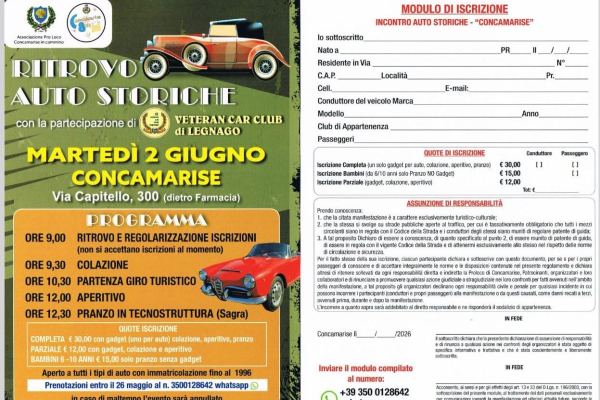 Ritrovo Auto Storiche Concamarise