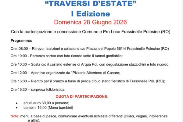 TRAVERSI D'ESTATE I Edizione