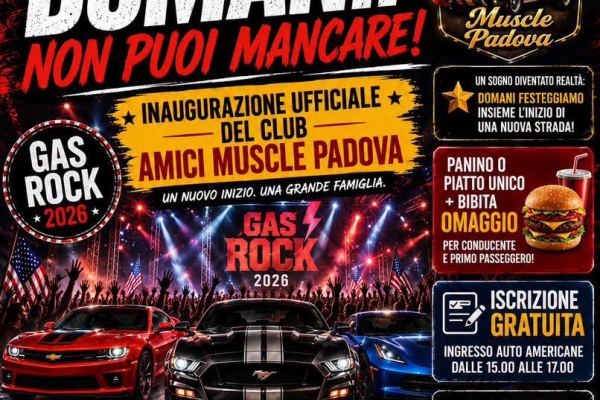 GAS ROCK 2026 - Inaugurazione Amici Muscle Padova