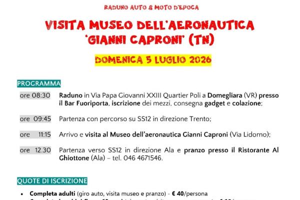 Visita Museo dell'Aeronautica 'Gianni Caproni' (TN)