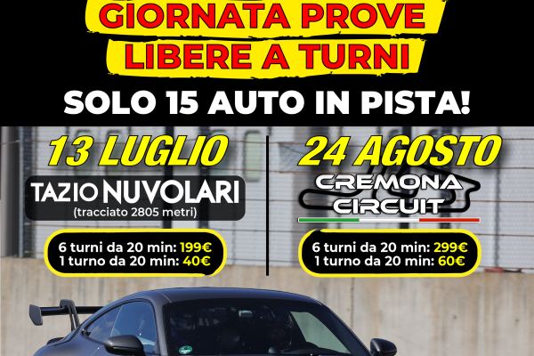 Prove libere - 24 Agosto - Cremona Circuit