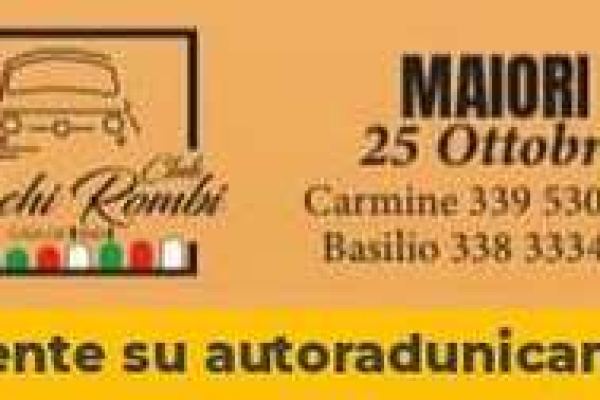 Raduno Auto e Moto d'Epoca - Maiori - Raduno Statico a Maiori (SA) il domenica 25 ottobre 2026