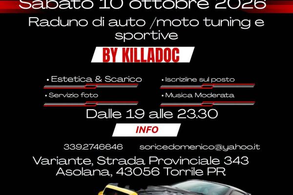 2° Road Cafè Tuning Night 2026 - Raduno Statico a Torrile (PR) il sabato 10 ottobre 2026