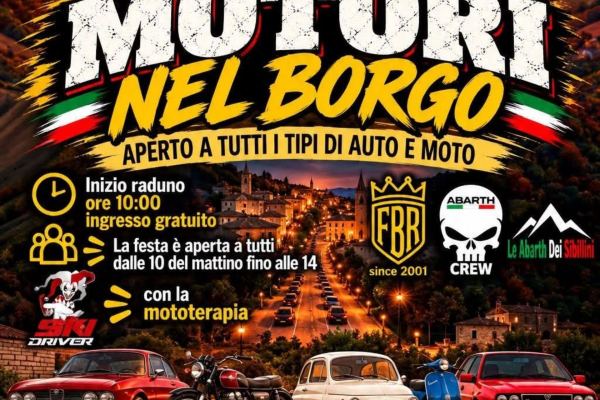 Motori nel Borgo - Raduno Statico a Monte San Pietrangeli (FM) il domenica 25 ottobre 2026