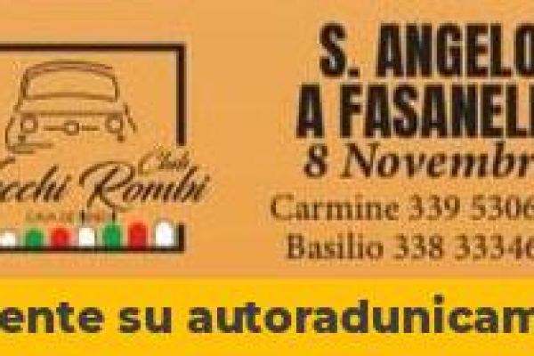 Raduno Auto e Moto d'Epoca - Sant'Angelo a Fasanella - Auto d'Epoca a Sant'Angelo a Fasanella (SA) il domenica 8 novembre 2026