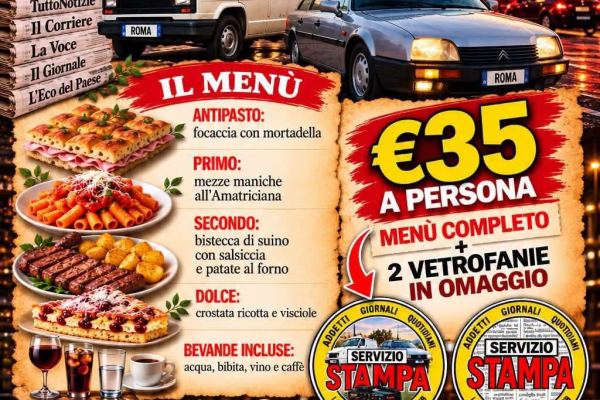 Raduno Servizio Stampa - La Nostra Storia Continua - Auto d'Epoca a Monte Compatri (RM) il domenica 22 novembre 2026