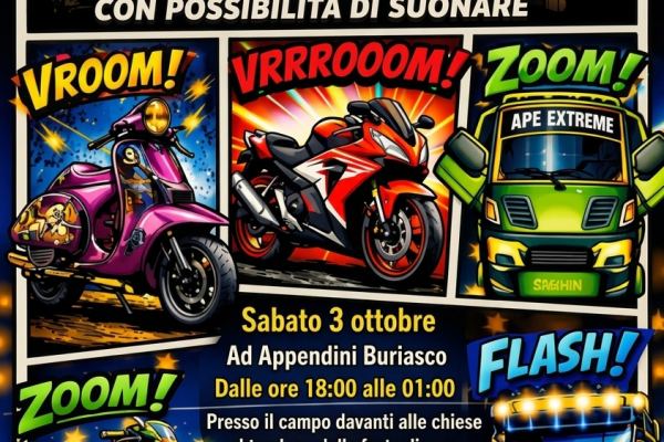 Raduno Statico con possibilità di suonare - Raduno Statico a Appendini Buriasco (TO) il sabato 3 ottobre 2026