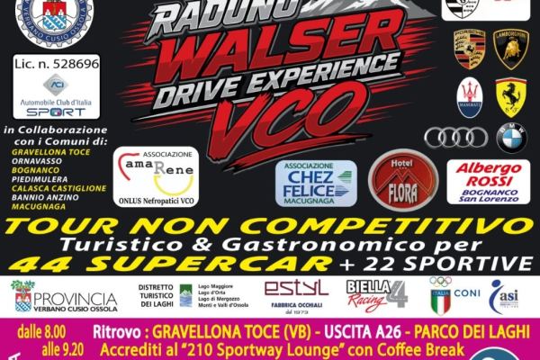 Raduno Walser Drive Experience VCO - Supercar