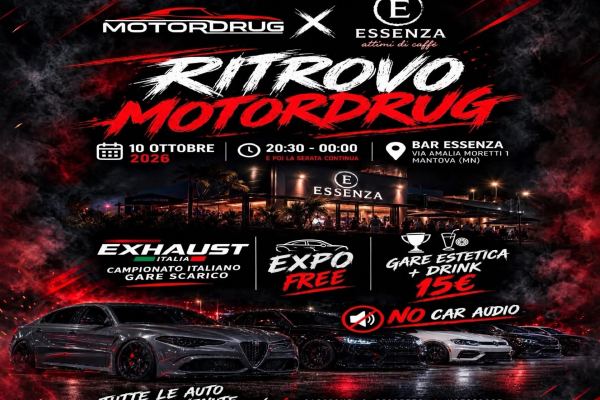 Ritrovo Motordrug vol.2 - Mantova - Raduno Statico a Mantova (MN) il sabato 10 ottobre 2026