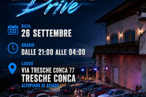 The Night Drive - Raduno Statico a Roana (VI) il sabato 26 settembre 2026