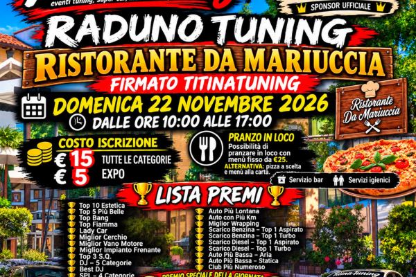 Titinatuning - Raduno Tuning a Robecchetto con Induno - Raduno Statico a Robecchetto con Induno (MI) il domenica 22 novembre 2026