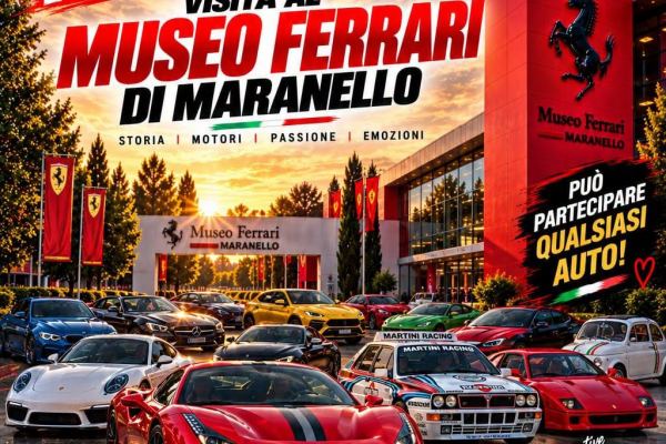 Visita al Museo Ferrari di Maranello - Raduno Dinamico a Maranello (MO) il domenica 4 ottobre 2026